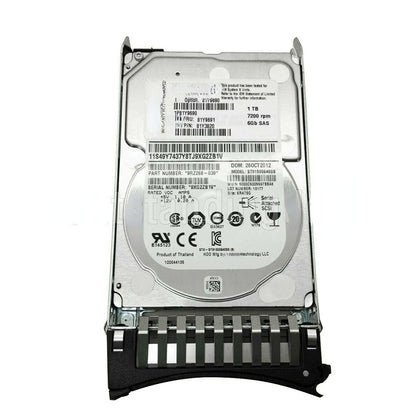 IBM 6GB SAS FRU 81Y9691 1T 2.5 Server Hard Drive X3500 X3650 M2 M3 M4