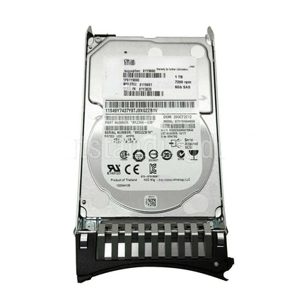 IBM 81Y9690 81Y9691 1T SAS 2.5 X3650 X3750M3 M4 X3850X5 Hard Drive