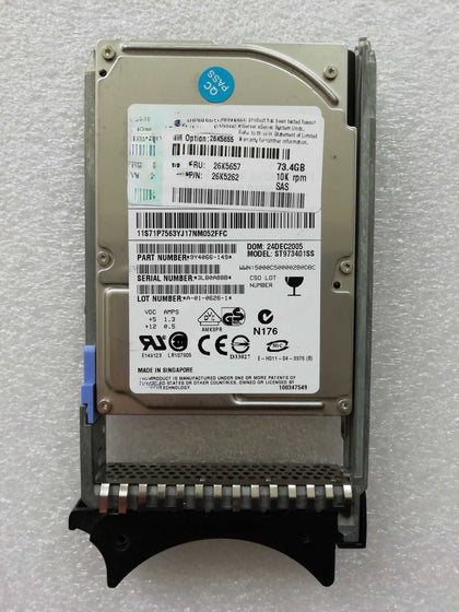 IBM X3650 X3550 73G 10K SAS 2.5 26K5657 26K5655 Server Hard Drive