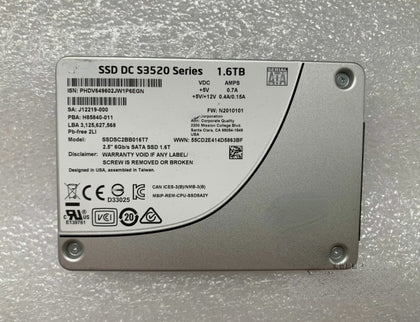 IBM X3650 X3550 M5 Solid State Drive 1.6T SSD S3520 SSDSC2BB016T701