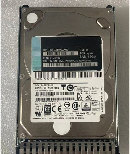 Lenovo 01GV070 01GV071 2.4TB 10K 12GB SAS 2.5 G3HS M5 X6 Hard Drive