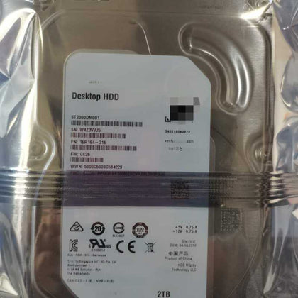 Lenovo FRU:45K0625 ST2000DM001 2T SATA 3.5 7.2K Enterprise Hard Drive