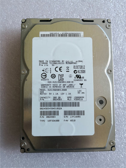 Lenovo Hitachi HUS156030VLS600 0B24503 USFSSA300 300G 3.5 SAS Hard Drive
