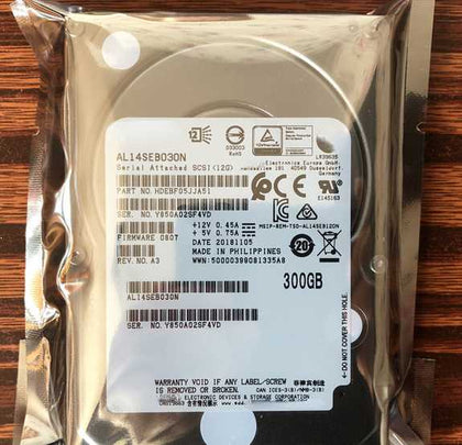 Lenovo/For Inspur 300G SAS 2.5 10K 12G Hard Drive AL14SEB030N
