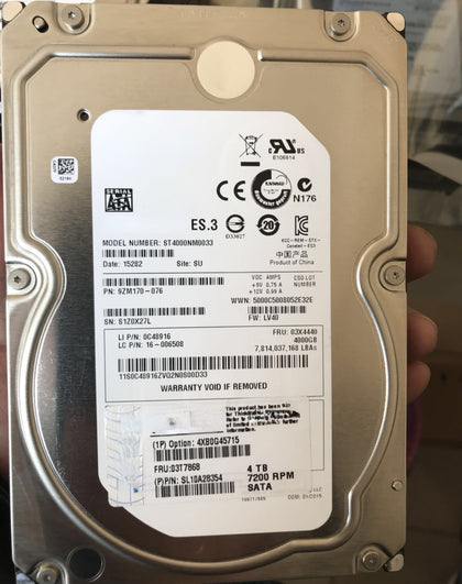 Lenovo For Inspur For Aurora Cisco 4T SATA 3.5 7200 RPM 7.2K Server Hard Drive