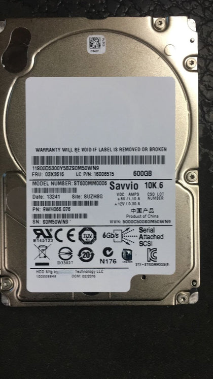 Lenovo R680 G7 600G 10K 2.5-inch SAS 03X3616 Server Hard Drive