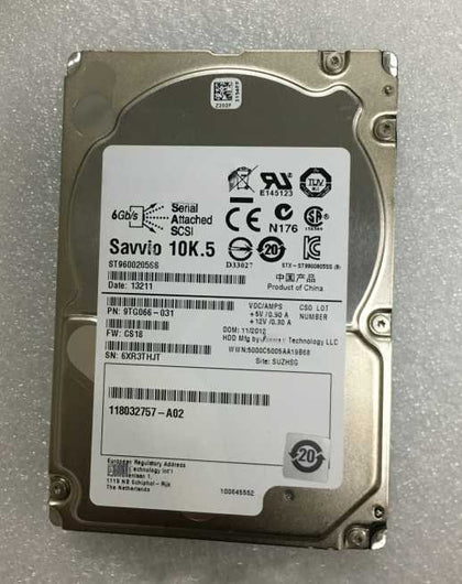 Lenovo RD630/640/650 03X3616 600G SAS 10K 2.5-inch ST9600205SS Hard Drive