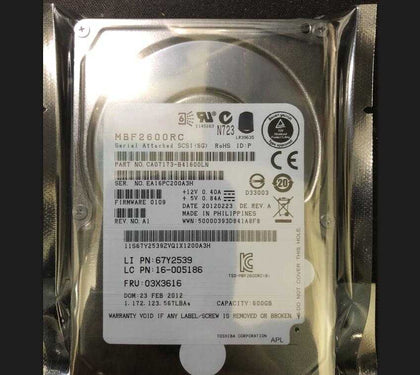 Lenovo RD640 RD650 03X3616 600G 10K SAS 2.5-inch Server Hard Drive