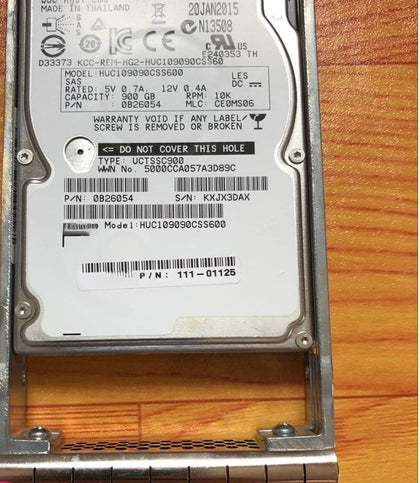 NetApp E Series 1.2T 10K 2.5 SAS E-X4055B-R6 111-01893 Hard Drive
