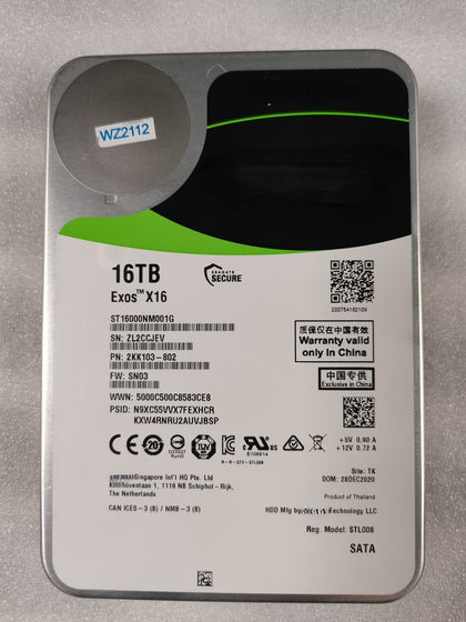 Seagate/Seagate ST16000NM001G/000G 16TB SATA Server Enterprise Hard Drive