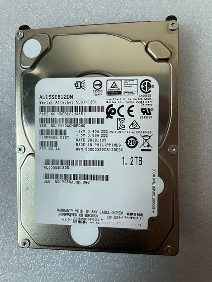 TOSHIBA Toshiba AL15SEB120N 1.2TB SAS 12GB 128MB 2.5-inch Server Hard Drive