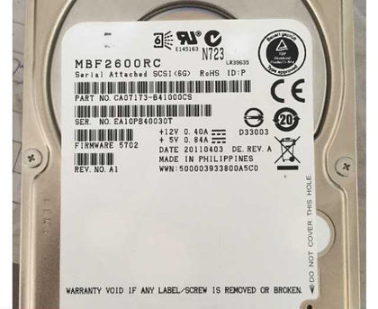 Toshiba MBF2600RC Server Hard Drive 600G SAS 2.5 10K