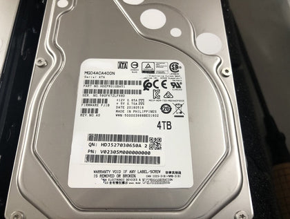 Toshiba MG04ACA400N 4T 4TB 128M SATA 3.5 Server Hard Drive