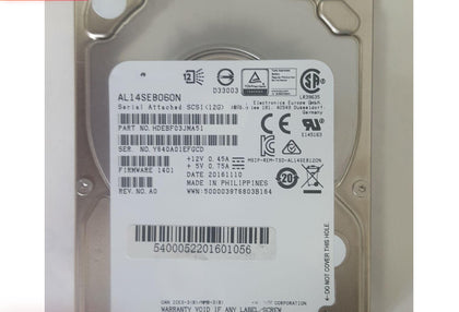 Toshiba Toshiba AL14SEB060N Server Hard Drive 600GB 10K 2.5 12GB SAS