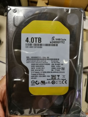 WD 4T WD4000FYYZ Re Series Enterprise Hard Drive Gold 64M 7200 RPM WD4T