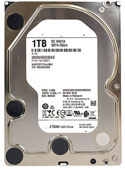 WD/Western Digital HUS722T1TALA604 1T Enterprise NAS 3.5 1TB Hard Drive 7200 RPM