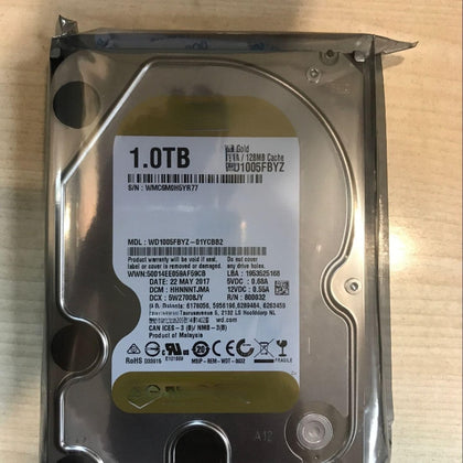 WD/Western Digital WD1005FBYZ Gold 1TB SATA6Gb/s 7200rpm 128M Enterprise Hard Drive