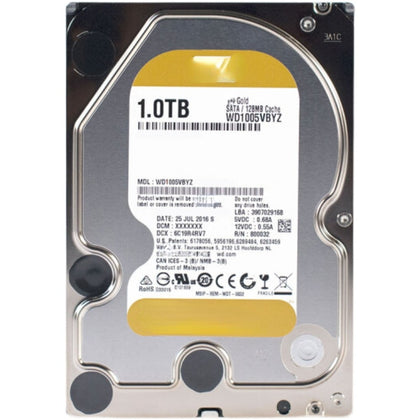 WD/Western Digital WD1005VBYZ Gold 1TB SATA6Gb/s 7200rpm 128M Enterprise Hard Drive