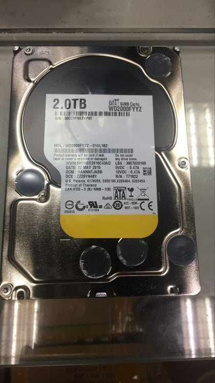 Western Digital WD2000FYYZ 2TB WD2TB 2T Enterprise Surveillance Hard Drive