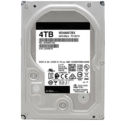 Western Digital WD4005FZBX 4TB 7200 RPM Vertical CMR Desktop Gaming Hard Drive
