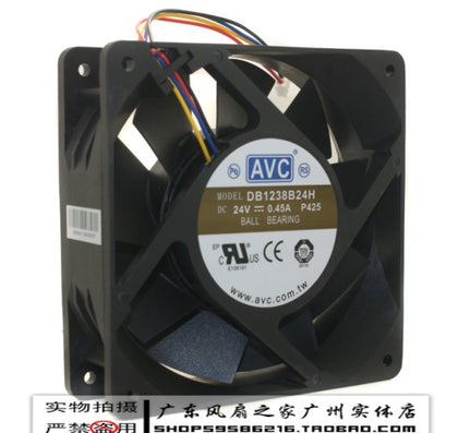 Avc 1238 12 dual ball 24v 0.45a inverter server fan db1238b24h-inewdeals.com