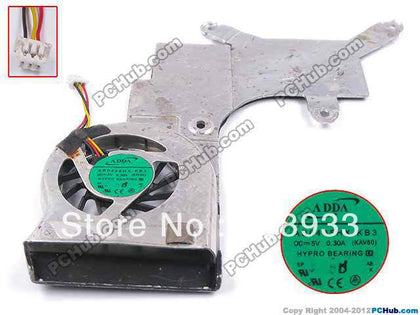 ADDA ab0405hx-kb3 KAV60 5V 0.30A notebook fan cooling fan-inewdeals.com