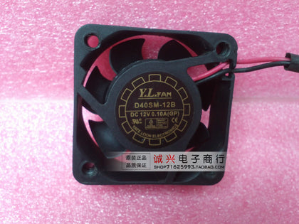 y.l.fan d40sm-12b 4015 12v 0.10a 4 cooling fan-inewdeals.com