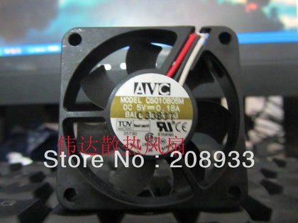 AVC 5010 12V 0.18A C5010B05M cooling fan double ball line fan-inewdeals.com