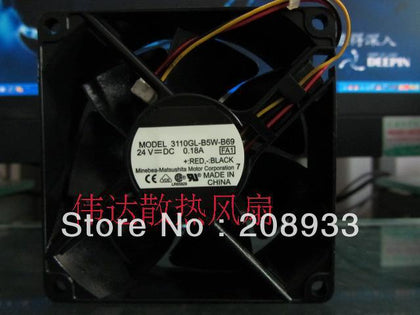 MNB 3110GL-05W-B69 DC 24V 0.18A 8CM 8025-inewdeals.com