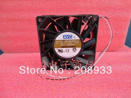 AVC DB12038B24H 24V 2.10A 12CM thermostat three-wire violence fan cooling fan-inewdeals.com