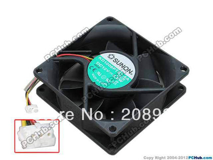 SUNON KD1208PTB1-6A 8025 8CM chassis fan 12V 2.6W Dual Ball 2-wire / 3-wire cooling fan-inewdeals.com