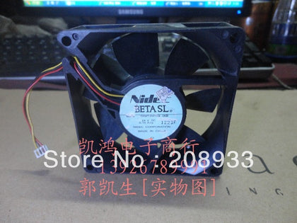 nidec D08T-24TS9 24V 0.15A 8CM 8025 three-wire industrial inverter fan cooling fan-inewdeals.com