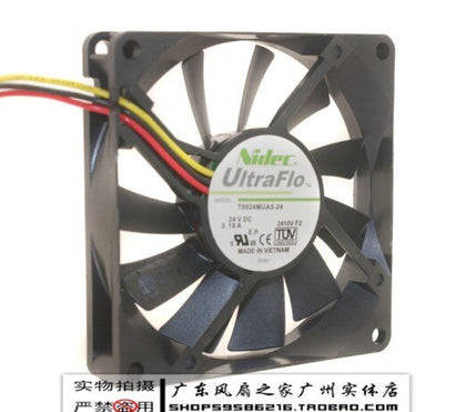 Nidec 8015 8cm hydraulic bearing 24v 0.18a printer inverter fan-inewdeals.com
