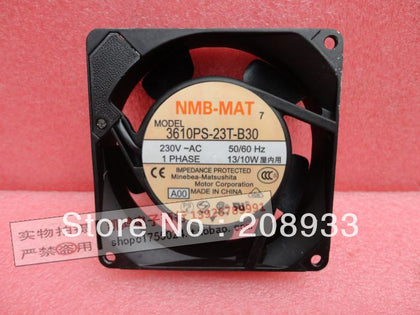 3610PS-23T-B30 230VAC 13/10W Minebea NMB 92 * 92 * 25 aluminum frame fan cooling fan-inewdeals.com