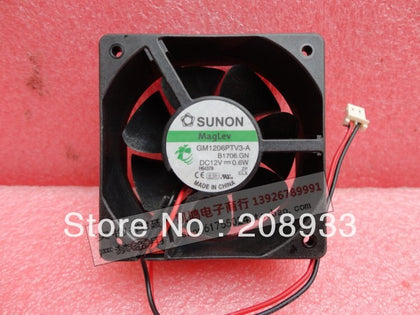 SUNON 6025 6cm 12V 0.6W ultra quiet fan GM1206PTV3-A B1706.GN cooling fan-inewdeals.com