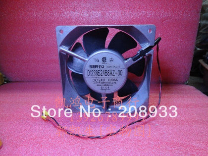 Japan SERVO D1238B24B8AZ 24V 0.58A 12CM 12038 inverter fan fan cooling fan-inewdeals.com