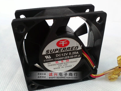 6 dual ball bearing fan 6023 12v 0.28a cha6012eb-55-of-a-inewdeals.com