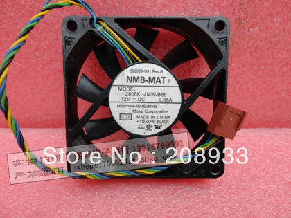 NMB 7CM 7015 PWM four-wire violent gale double ball CPU fan 2806KL-04W-B86 cooling fan-inewdeals.com