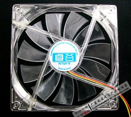 Computer computer case fan 14cm transparent light blue quieten 14025 belt-inewdeals.com