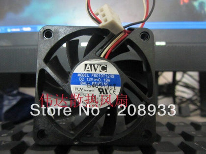 AVC 12V 0.19A 6cm ball bearing cooling fan F6010T12HS-inewdeals.com