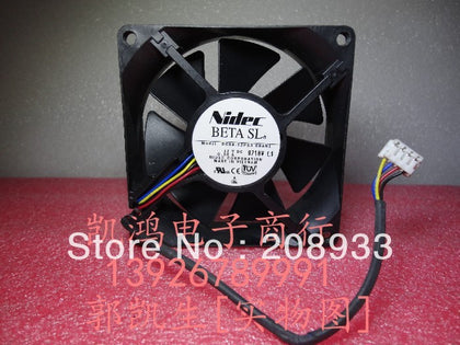 nidec D08A-12PS3 06AH1 8CM 8025 12V 0.50A four-wire PWM cooling fan-inewdeals.com