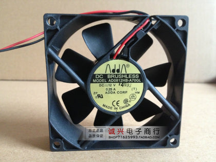 adda ad0812hb-a70gl 8025 12v computer case cooling fan-inewdeals.com