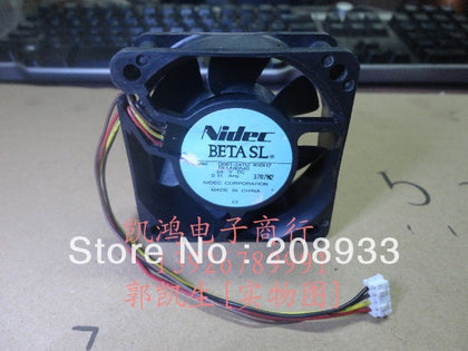 NIDEC 6 cm 6025 fan 24V 0.11A printer drive with D06T-24TU 4 line cooling fan-inewdeals.com