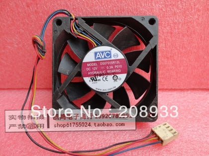 AVC DS07015R12L 12V 0.3A 7015 7CM 4-wire PWM cooling fan-inewdeals.com