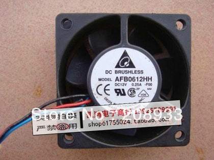 Delta 6025 pairs of ball 6cm chassis power supply fan 12V 0.25A AFB0612HH-FOO cooling fan-inewdeals.com