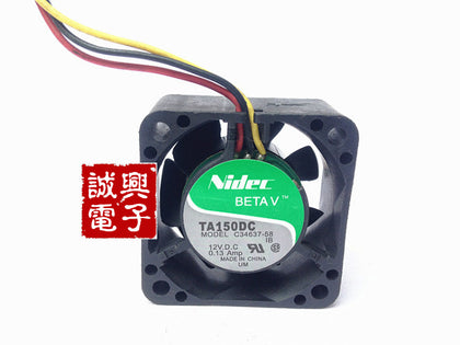 Nidec 4020 c34637-58 12v 0.13a dual ball cooling fan server cpu-inewdeals.com