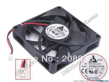 Delta wind capacity 8 cm double-ball fan 8015 12V 0.40A EFB0812HHB cooling fan-inewdeals.com