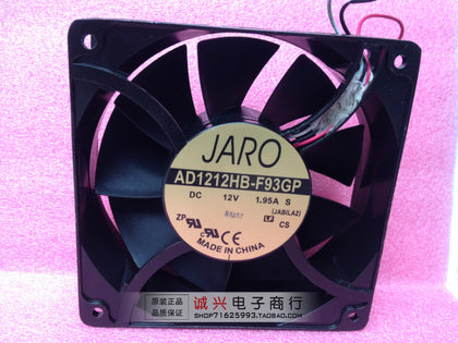 Jaro 12038 12cm dual ball bearing fan metal shell 12v 1.95a ad1212hb-f93gp-inewdeals.com