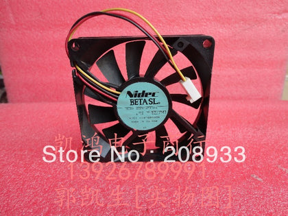 Japan Nidec D08R-12TH 01A 12V 0.17A 8cm 8015 three-wire cooling fan-inewdeals.com