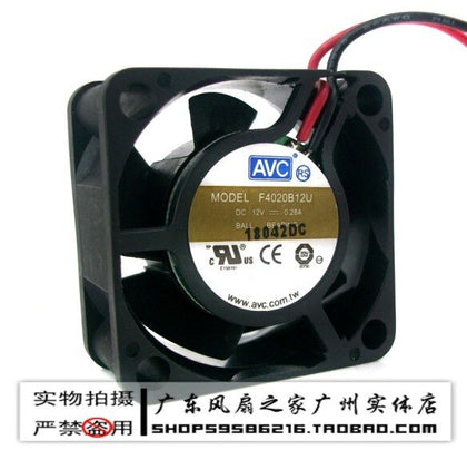 Avc 4020 4cm dual ball 12v 0.28a dual ball bearing fan f4020b12u-inewdeals.com